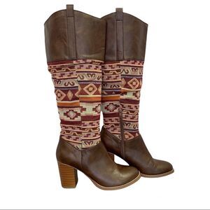 SODA brown knee high boots size 8.5